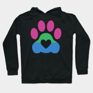 Pride Paw: Polysexual Pride Hoodie